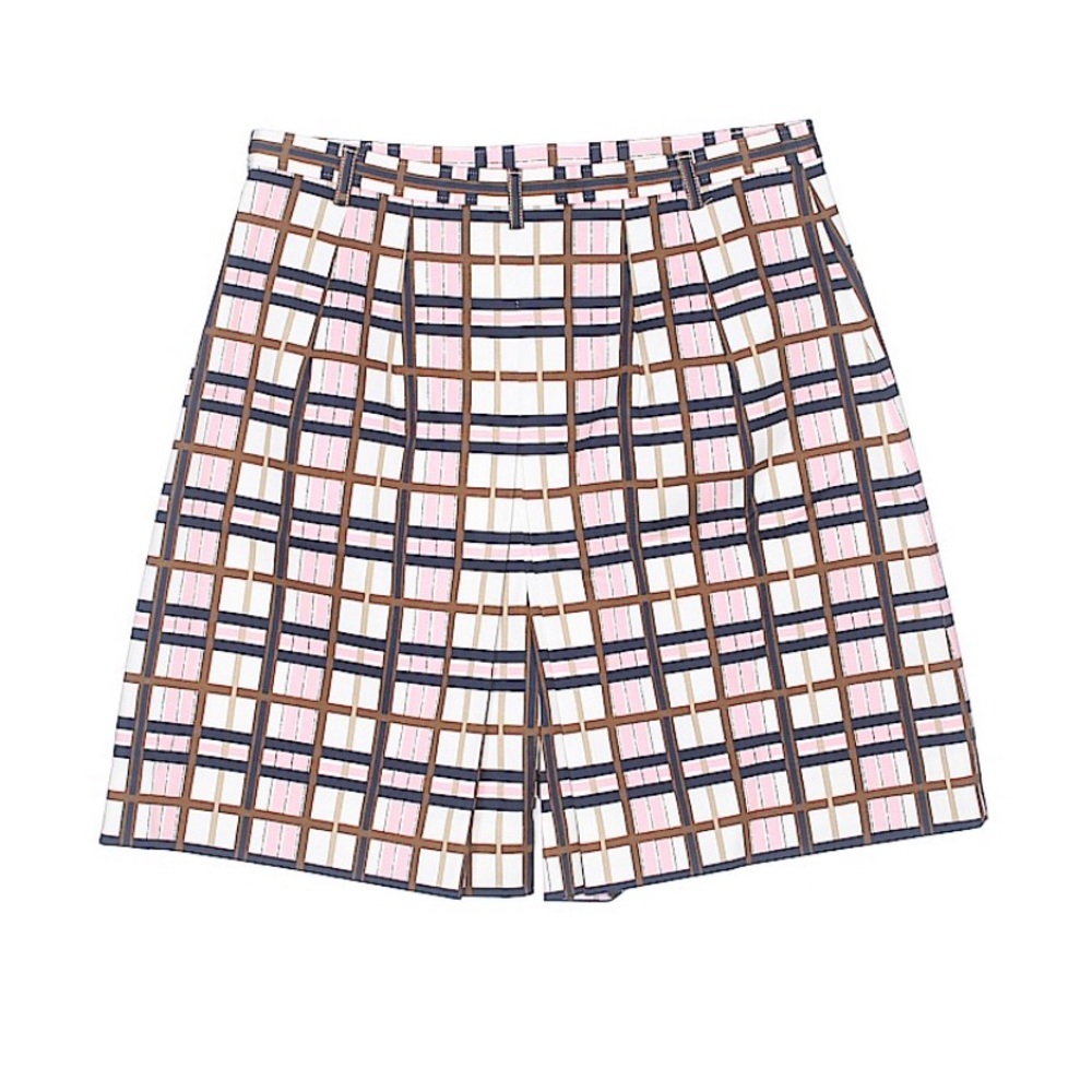 Tory Burch Stylish Plaid Women's Shorts, NWOT